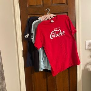 5 Men’s Jiu Jitsu T Shirts Size Large